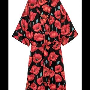 H&M Kimono Style Robe in Poppy Print